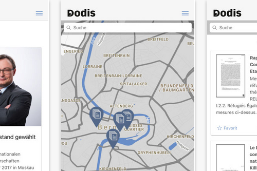 L'App Dodis è disponibile gratuitamente nell'iTunes Store e su Google Play Screenshots dell'App Dodis