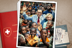 Pierre Aubert auf seiner Afrikareise